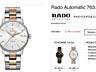 Rado Coupole Classic Позолоченные Date Automatic Часы Ceas RRP 2000 €