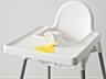 Продается новый стульчик для кормления Ikea высокий с поддоном.