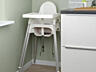 Продается новый стульчик для кормления Ikea высокий с поддоном.