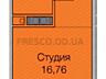 В продаже квартира студийного типа площадью 26 м² в современной ...