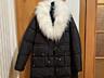Дубленка с чернобуркой/шуба волк/куртка зимняя/ пальто зимнее