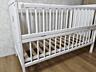 Детская кроватка с маятником и матрасиком, три режима высоты, целые