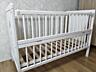 Детская кроватка с маятником и матрасиком, три режима высоты, целые