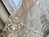 Тюль с серебристой вышивкой