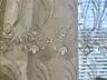 Тюль с серебристой вышивкой