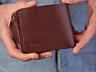 Кошелек мужской из натуральной кожи, коричневый