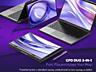Laptop GPD DUO de 13,3" cu ecran dublu OLED, 32 GB RAM, SSD de 1 TB