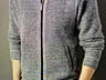 Кардиган-пуловер мужской на молнии, стоячий воротник, X, XL, новый
