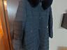 Продается женское зимнее пальто новое цвет зеленоватый, темное 50-52рр