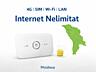Безлимитный 4G интернет по всей Молдове + 4G SIM Роутер бесплатно 120L