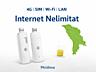 Безлимитный 4G интернет по всей Молдове + 4G SIM Роутер бесплатно 120L
