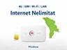 Безлимитный 4G интернет по всей Молдове + 4G SIM Роутер бесплатно 120L