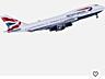 Модель самолета Boeing 747-400 British Airways. Металл. Новый.