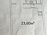 Квартира-студия 33 м² в новом жилом комплексе "Оскар"