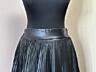 Плиссированная юбочка из экокожи, новая