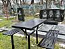 Металлические столы и стулья – идеально для двора или кладбища!
