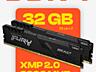 DDR4 Kingston HyperX FURY Black 32Gb 3466Мгц с Гарантией и Рассрочкой