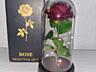 РОЗА в стеклянной колбе +Подсветка (ночник)