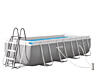 Прямоугольный каркасный бассейн с песчаный фильтром и аксессуары