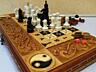 Нарды шахматы резные картина Инь Янь эксклюзив!