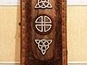 Нарды ореховые резные картина Бесконечность эксклюзив!
