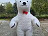 Ростовой надувной костюм Белого Медведя (Пневмокостюм)