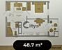 Apartament - 46  m²  , Chisinau