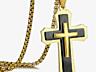 Цепь с крестом, новая.