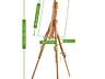 Vopsea, Șevalet profesional Mabef / Краска, Мольберт профессиональный
