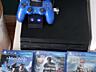 Sony PlayStation 4 Pro 1TB + 2 геймпада + 3 игры+зарядка для 60