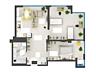 Vand apartament 82mp Gh. Iablocikin 2/2