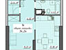 Продам квартиру 34.24 кв. м., 13/26, новый дом, жк Атмосфера.