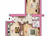 2-комнатная 72,5 м²,  2 лоджии. Таирова / Червоный Хутор
