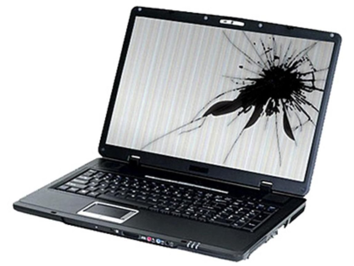 Разбитый ноутбук