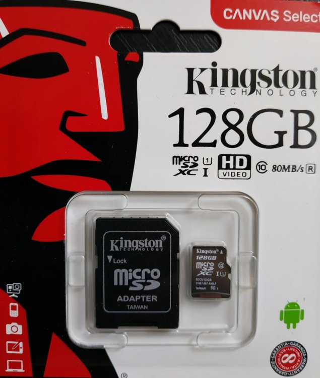 Карта памяти kingston 128gb