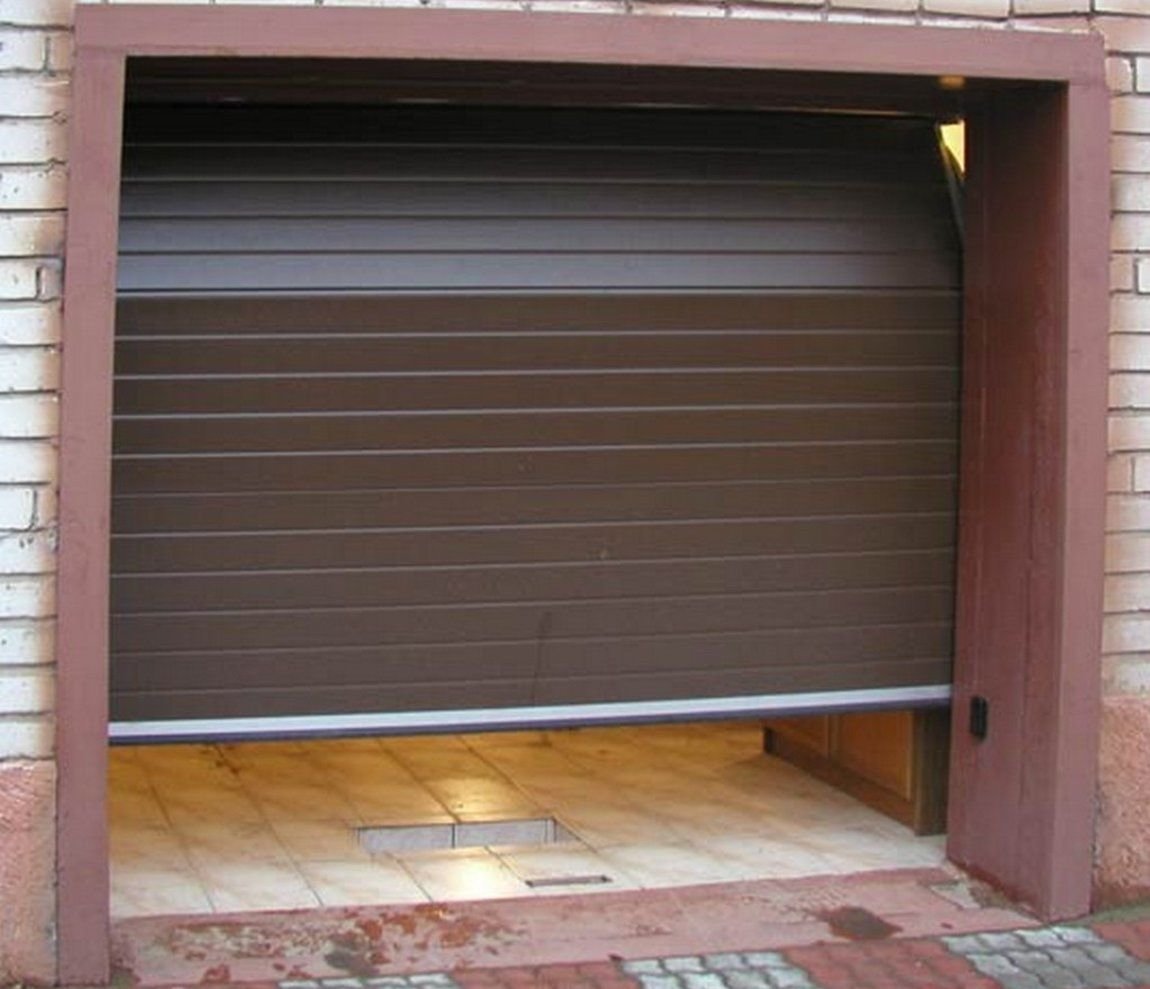 роллетные ворота в гараж фото