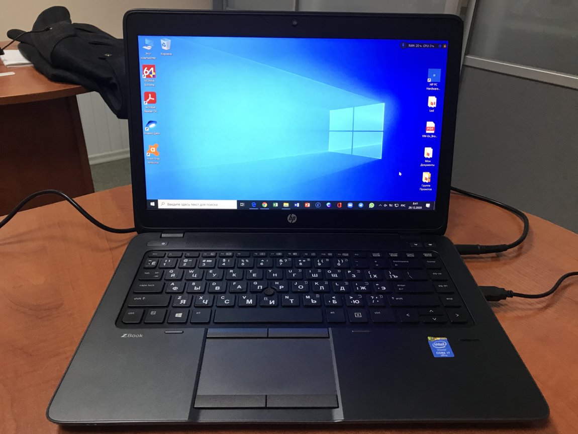 HP ZBook 14, Core i7 vPro, 16 GB RAM, 1000 GB HDD, Full HD матрица 380