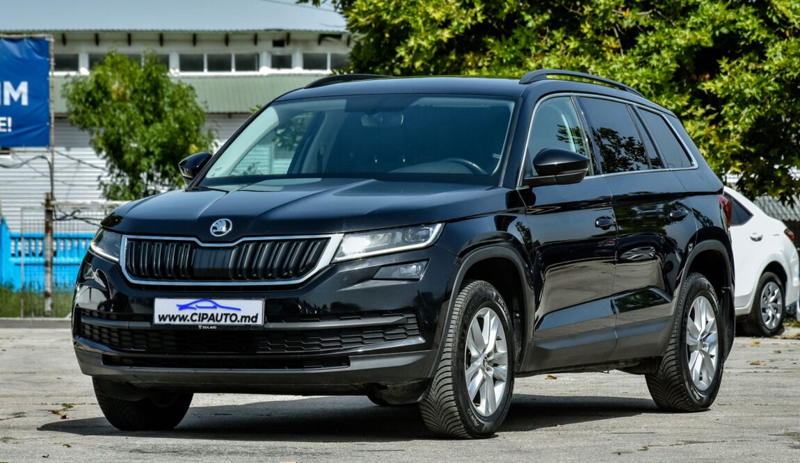 Skoda Kodiaq в салоне с бантом