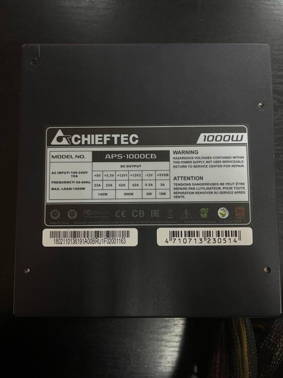 Схема chieftec aps 1000cb