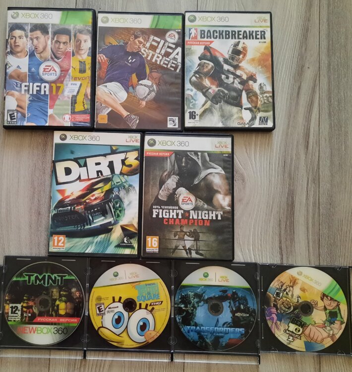 Диски на Xbox 360 30 руб