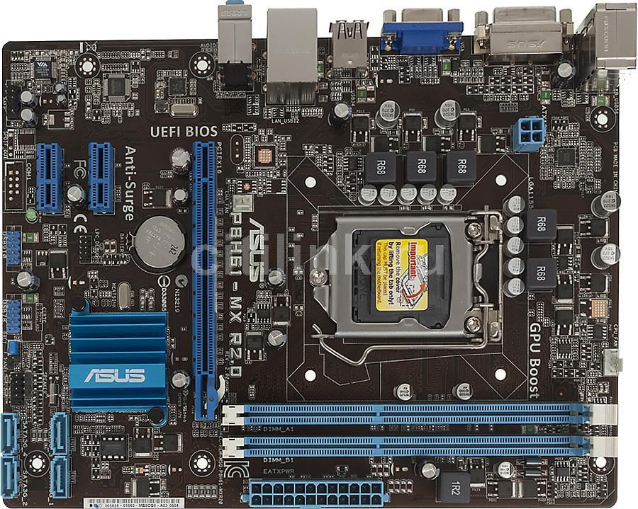 Плата asus p8h61 mx