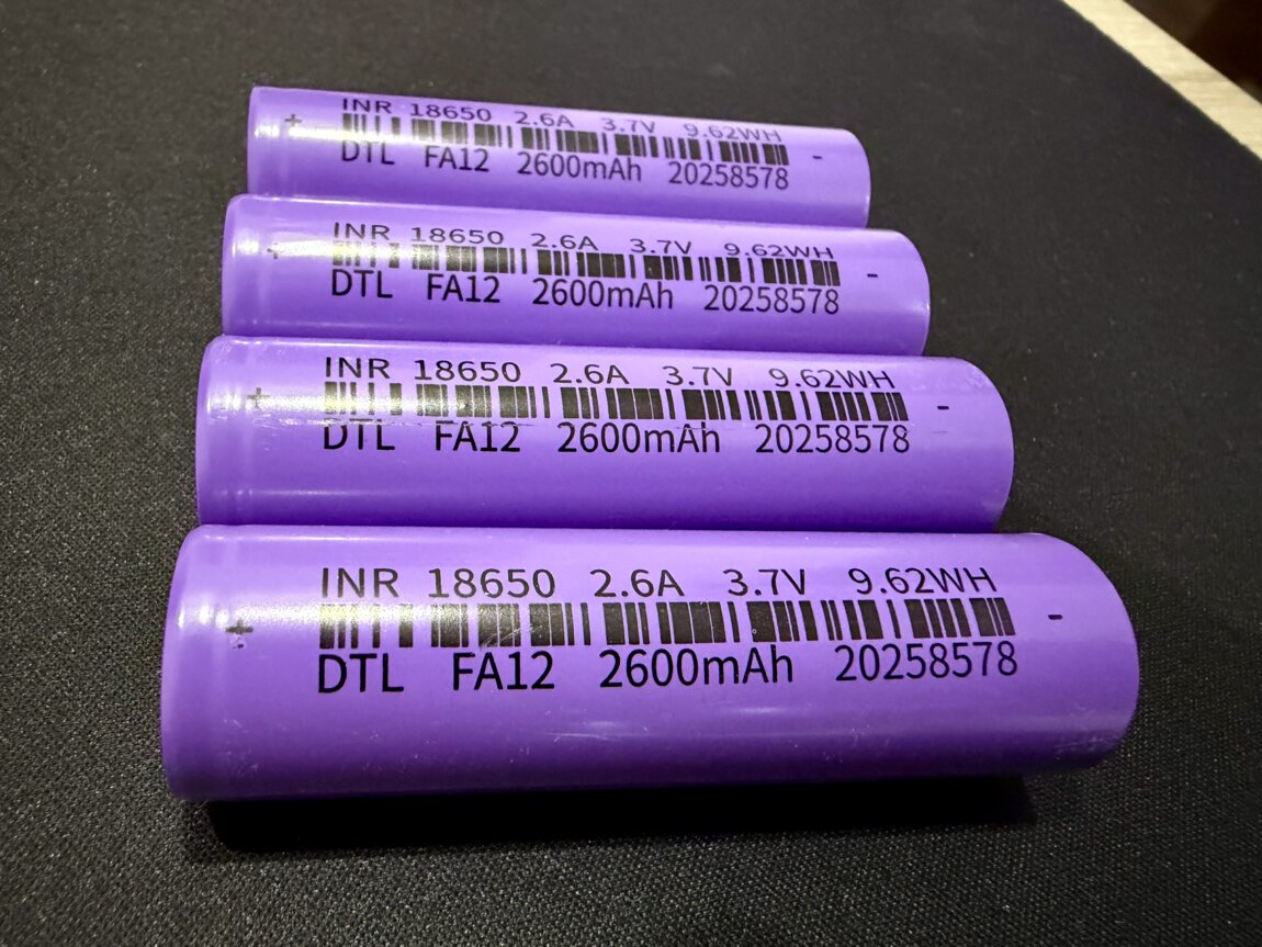 Продам новые аккумуляторы 18650 2600 mAh, 3,7 V