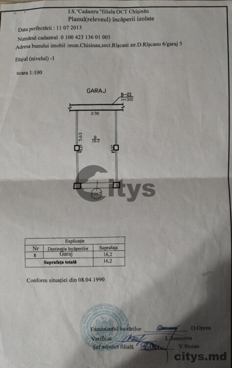 Apartament - 16 m² , Chisinau 23999 €
