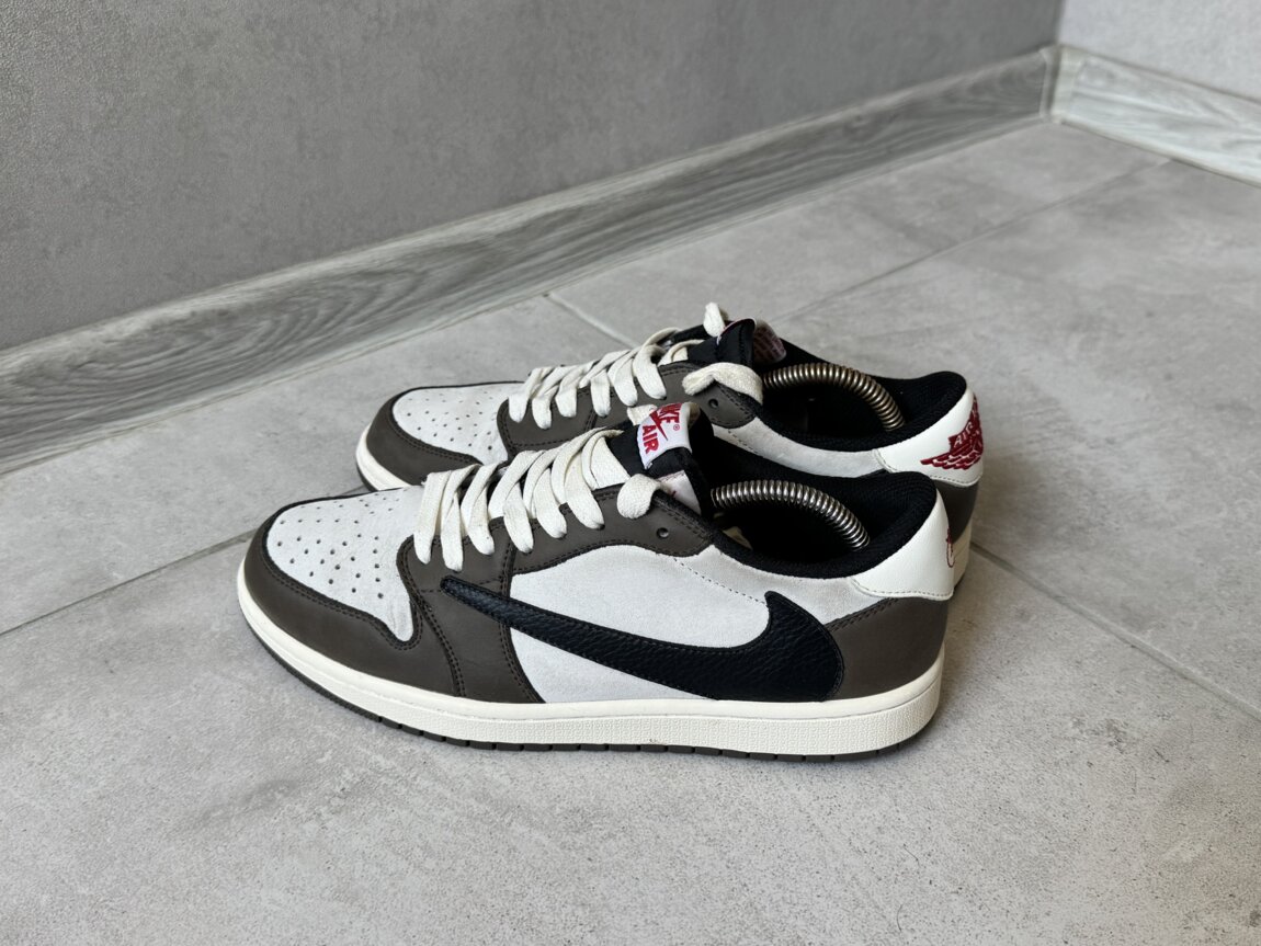 Nike Air Jordan 1 Low Travis Scott (Eur 42, 26.5 cm) Реплика/кожа