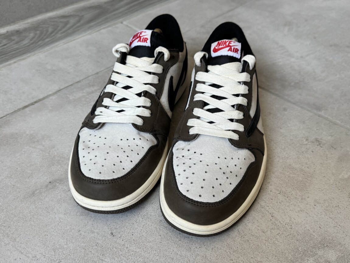 Nike Air Jordan 1 Low Travis Scott (Eur 42, 26.5 cm) Реплика/кожа