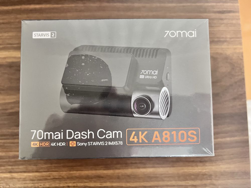 Видеорегистратор СЯОМИ 70mai a810s 4K HDR, адаптеры питания