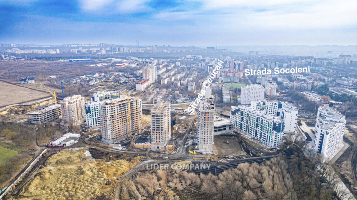 1-комнатная квартира, 45 м², Кишинёв, Рышкань