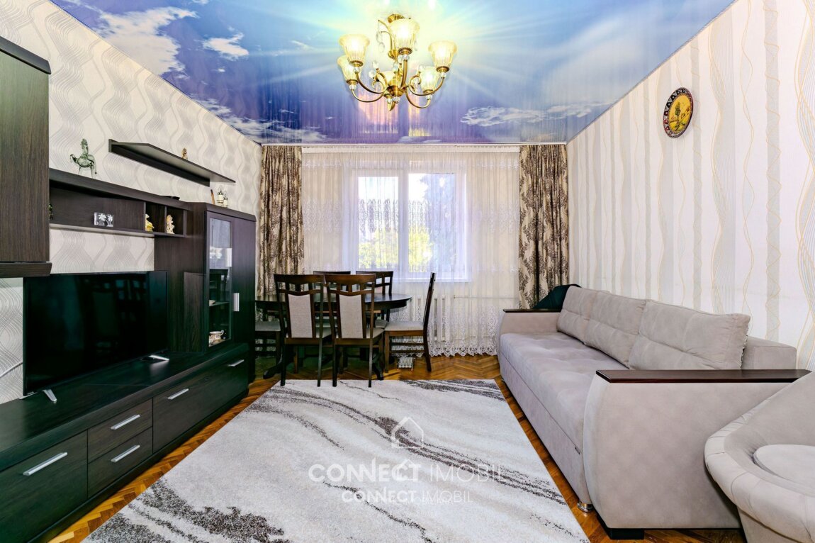 3-комнатная квартира, 77 м², Кишинёв, Дурлешть