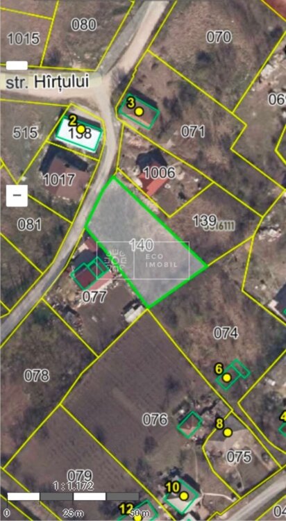 Spre vânzare teren pentru construcții, la doar 10km de Chișinău. 45000 €