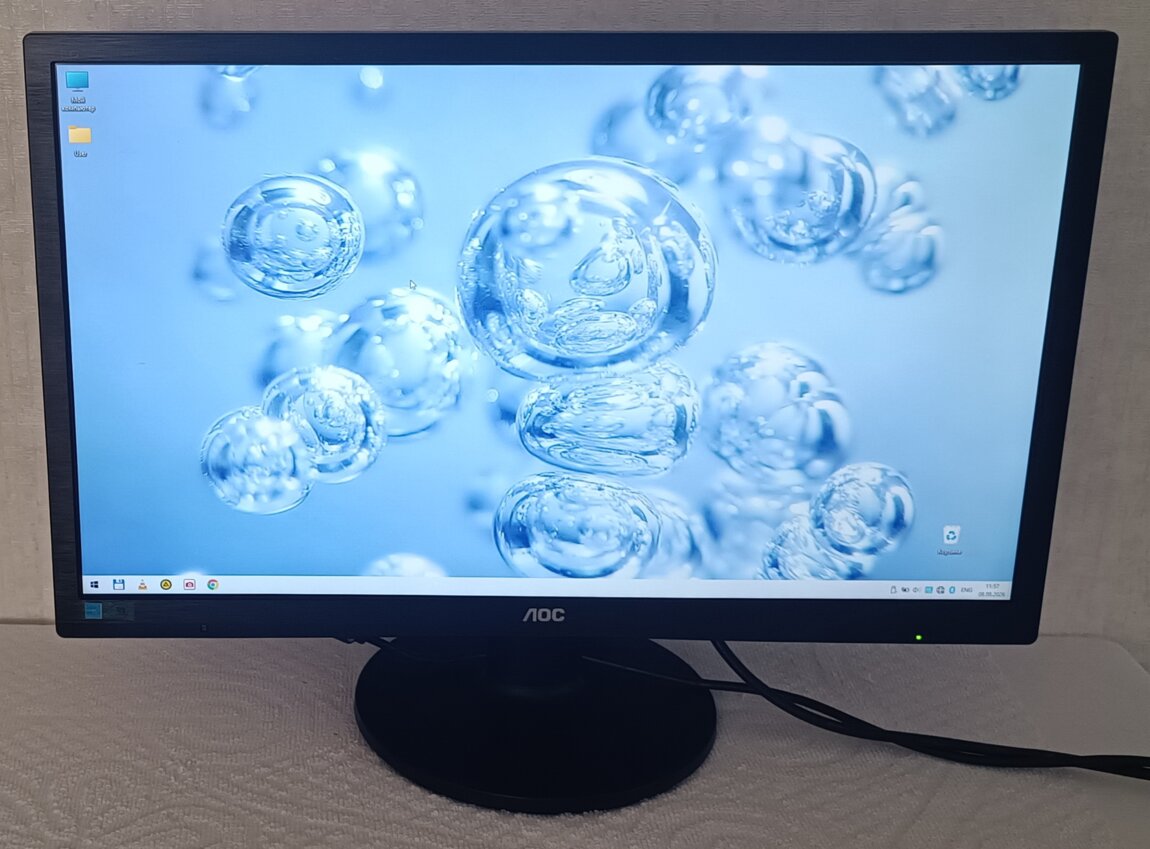 24" AOC E2460SH. FullHD. VGA. DVI. HDMI. Audio 2x2W. WLED.